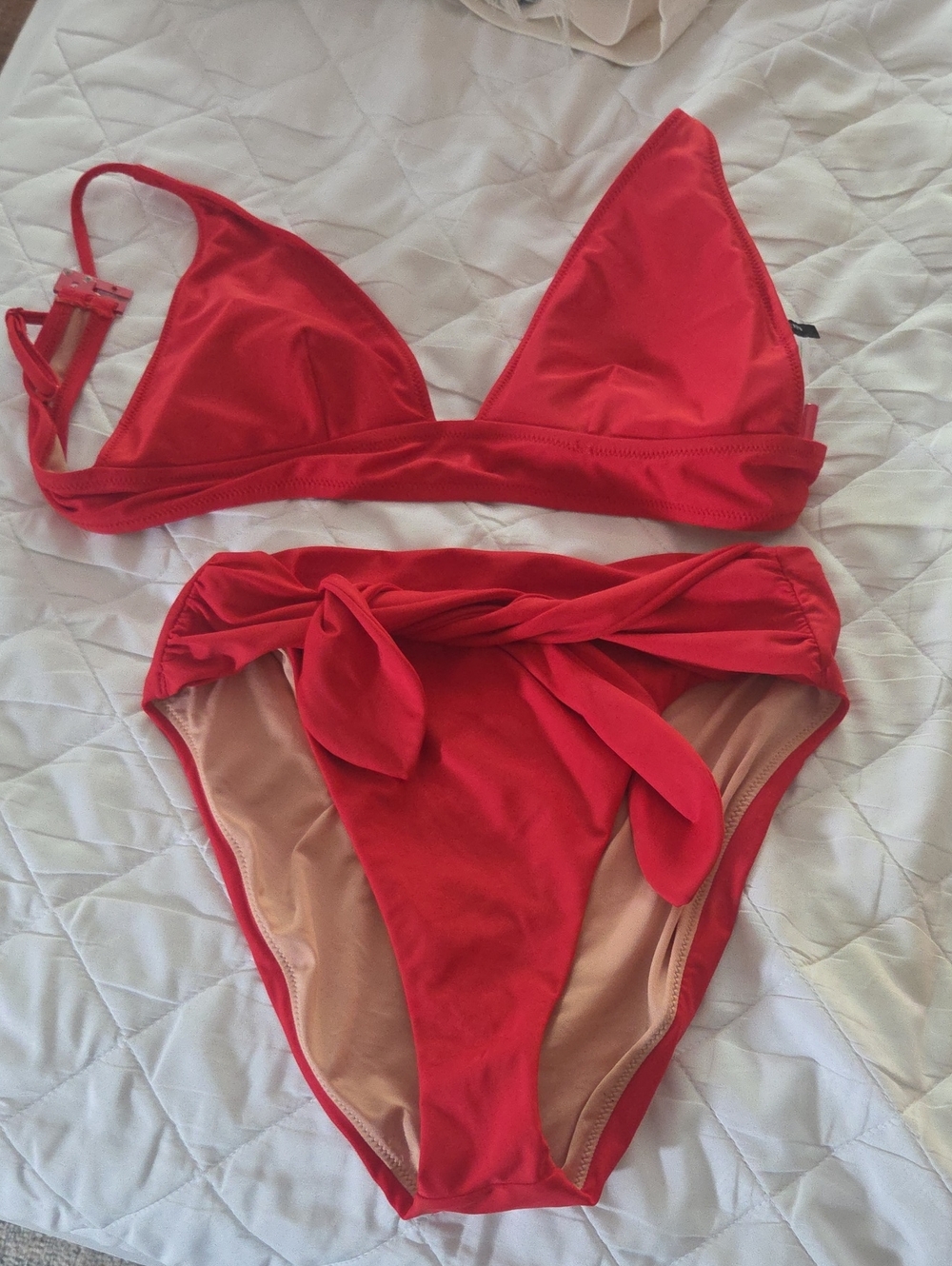 J CREW Red Two-Piece Bikini Set